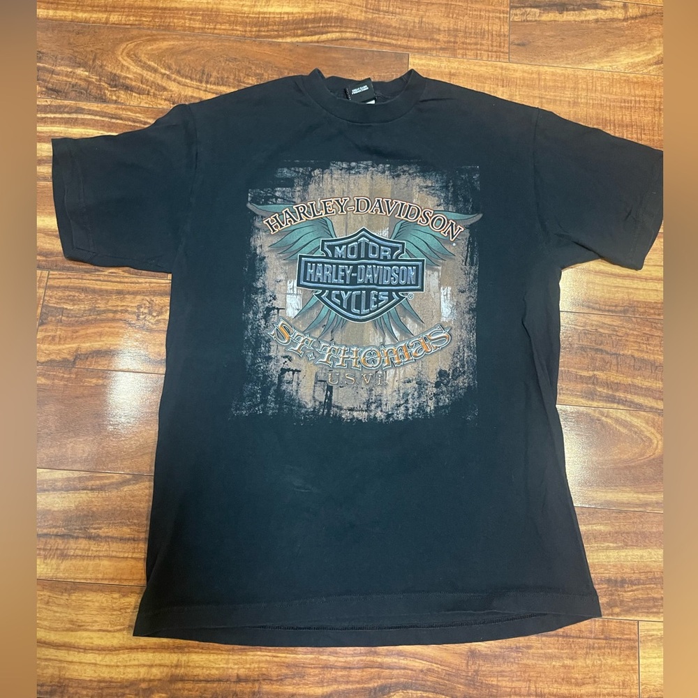 Harley Davidson St‎ Thomas USVI T-shirt Large